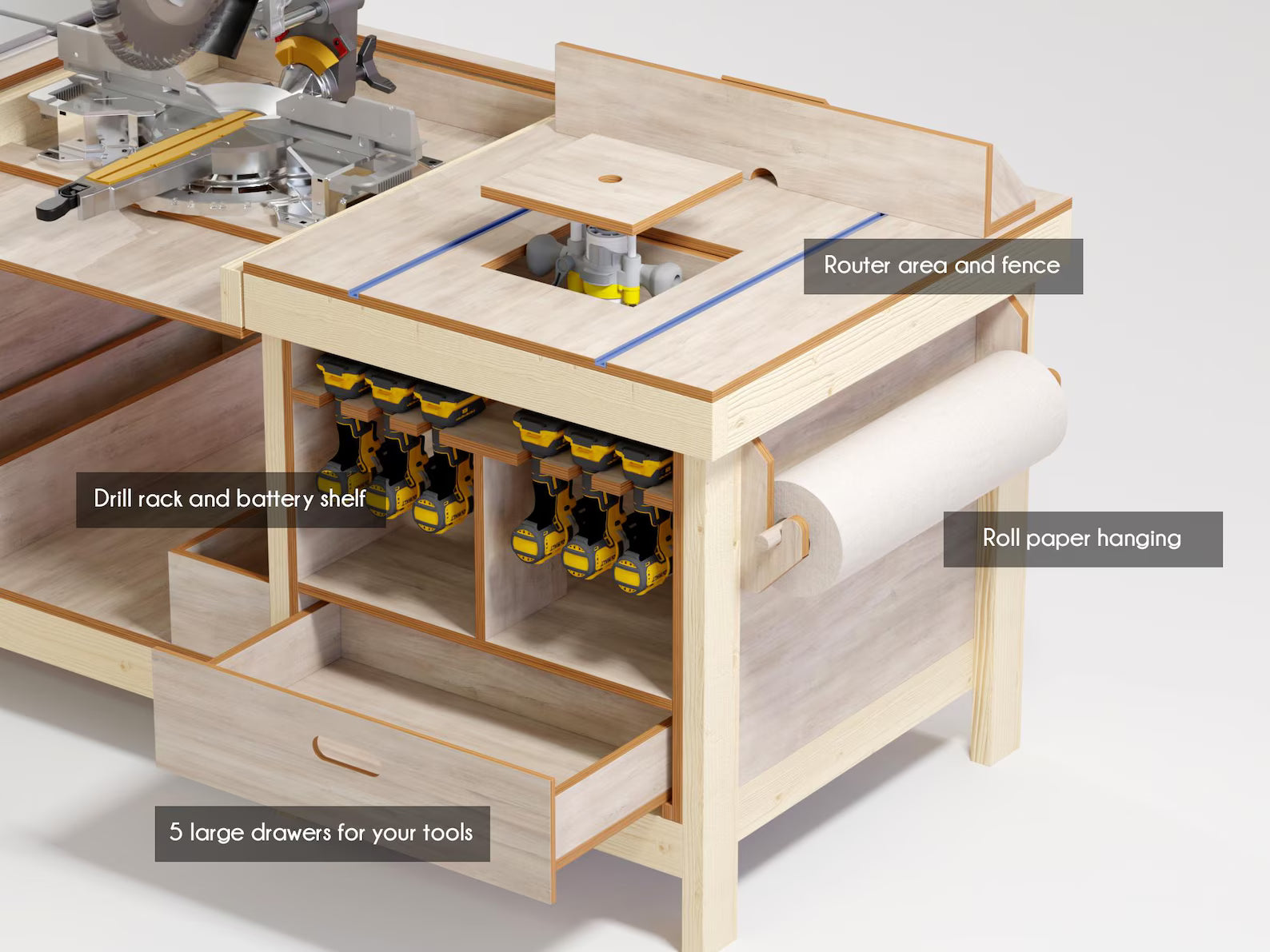 Ultimate 3-in-1 Workbench Plan