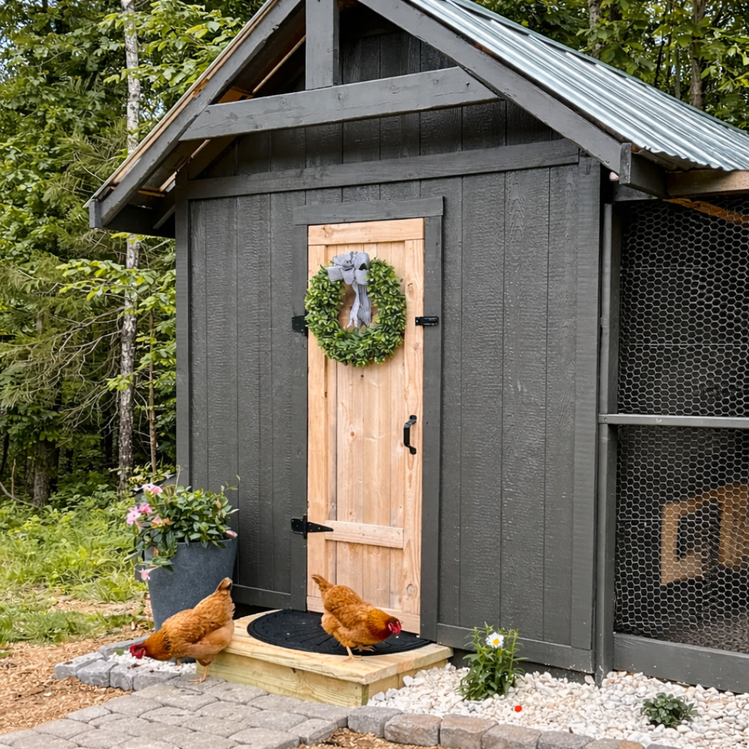 Walk-In Chicken Coop Plans for 10–12 Chickens