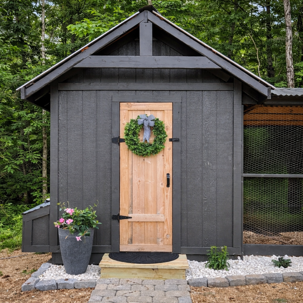 Walk-In Chicken Coop Plans for 10–12 Chickens